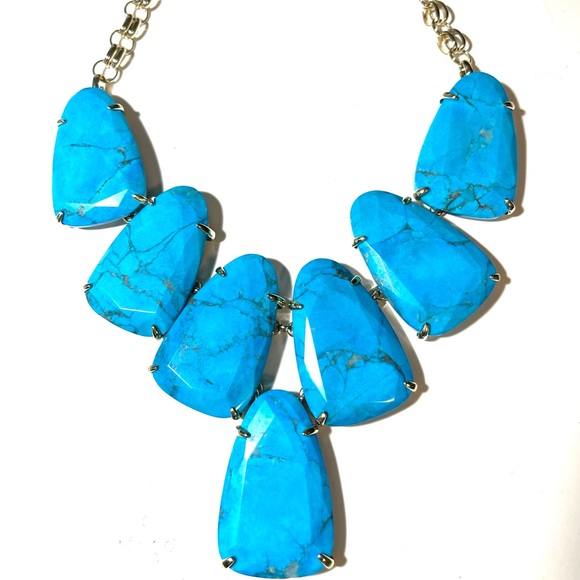 Kendra Scott Jewelry - Kendra Scott Harlow Statement Necklace in Turquoise NWOT. Retired.